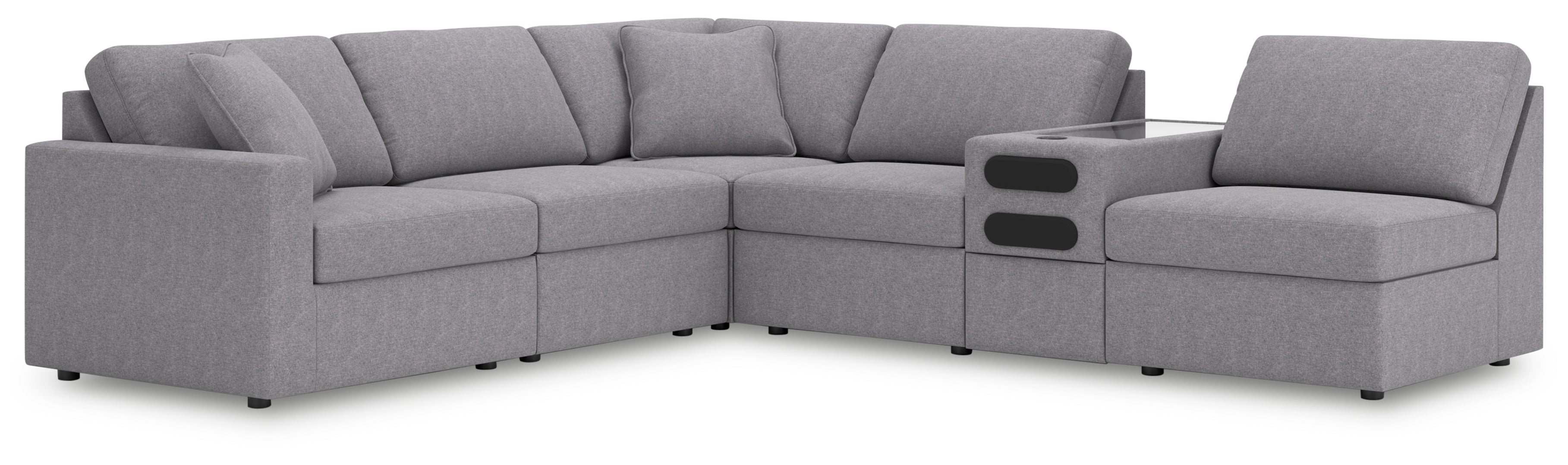 Modmax 6-Piece Sectional with Audio Console