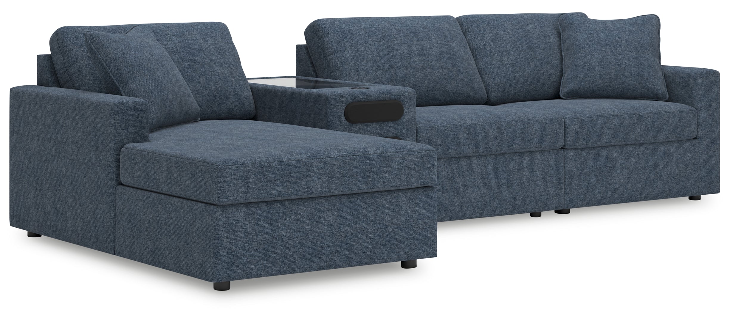 Modmax 4-Piece Sectional with Chaise and Audio Console