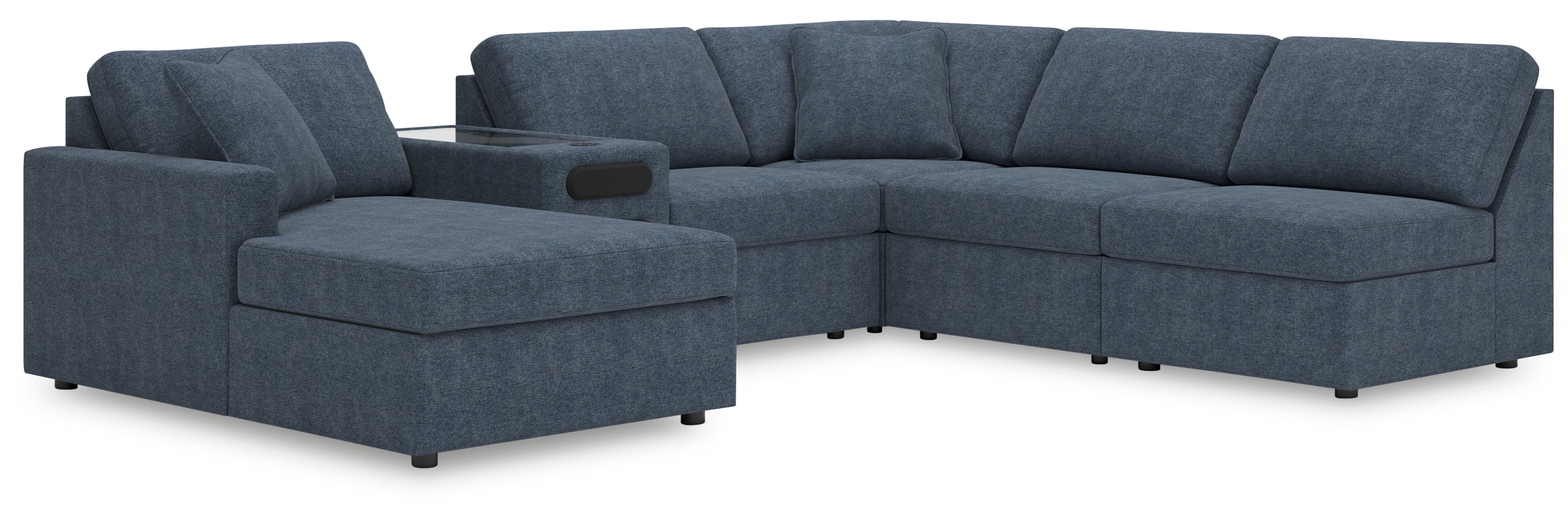 Modmax 6-Piece Sectional with Chaise and Audio Console