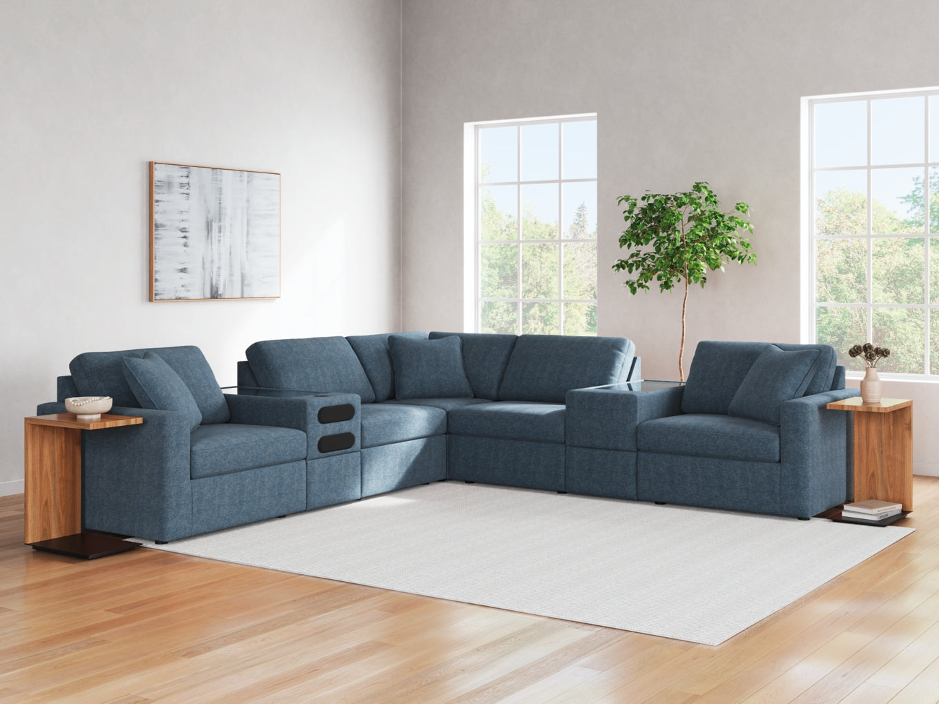 Modmax Sofa, Loveseat and Recliner Sectional Set