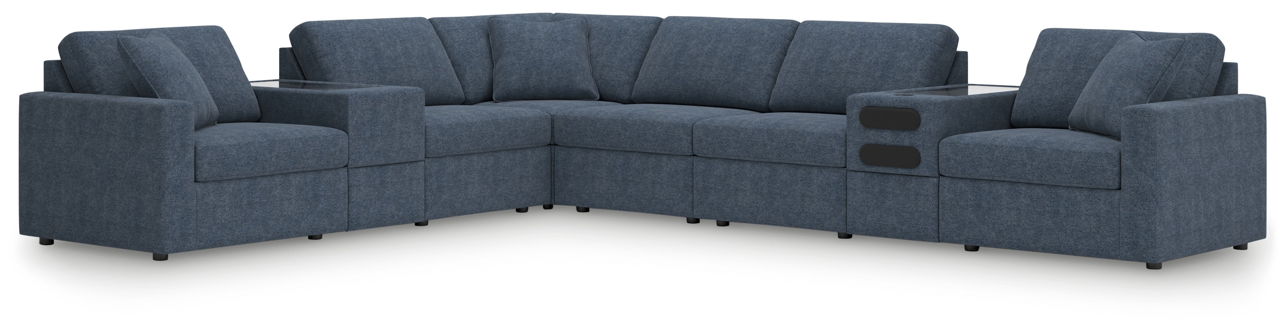 Modmax 8-Piece Sectional with Audio and Storage Consoles