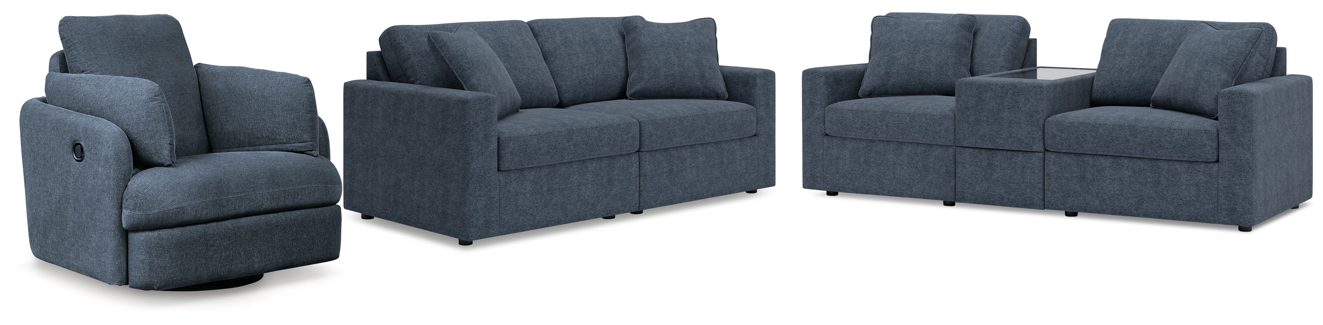 Modmax Sofa, Loveseat and Recliner