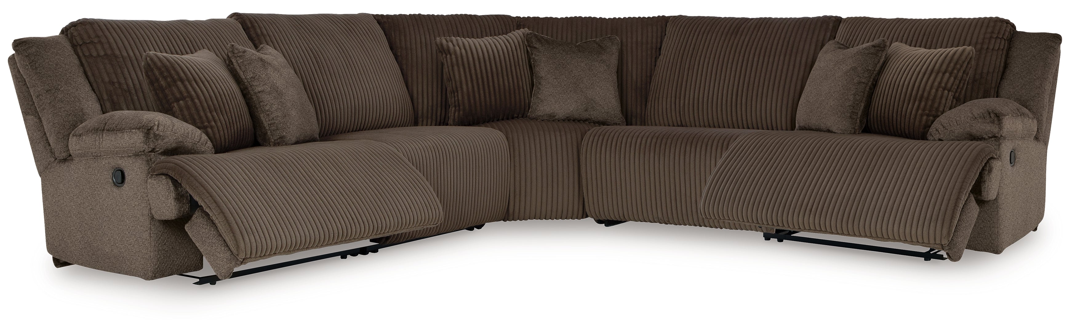 Top Tier 6-Piece Reclining Sectional with Chaise