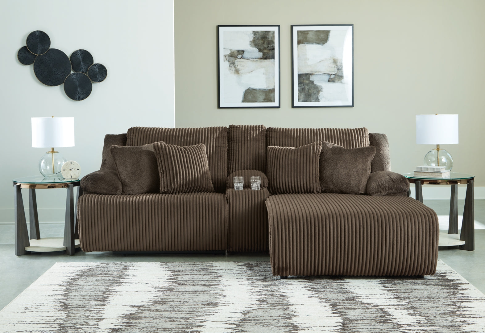 Top Tier 6-Piece Reclining Sectional with Chaise