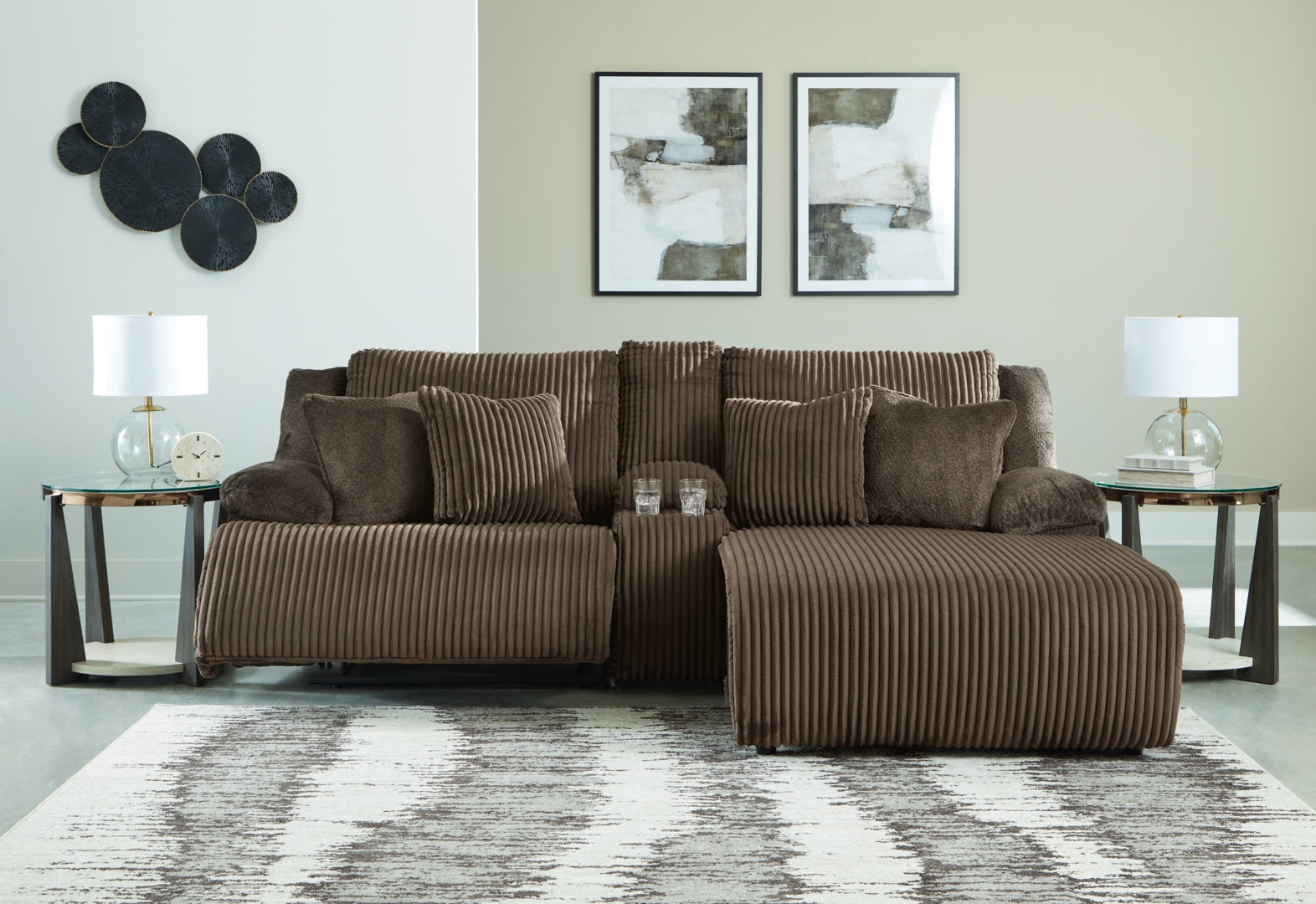 Top Tier 6-Piece Reclining Sectional with Chaise