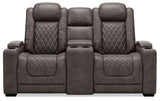 HyllMont Power Reclining Loveseat with Console image