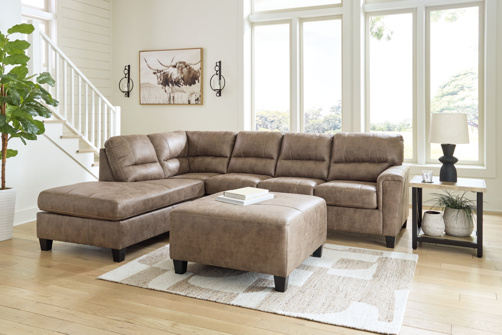 Navi 2-Piece Sectional Sofa Sleeper Chaise