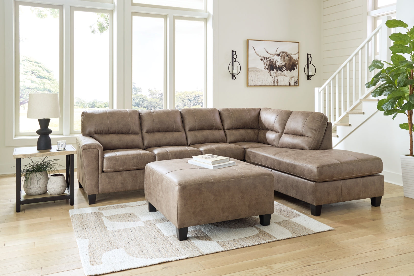 Navi 2-Piece Sectional Sofa Sleeper Chaise