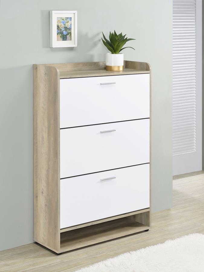 Denia 3-tier Engineered Wood Shoe Cabinet