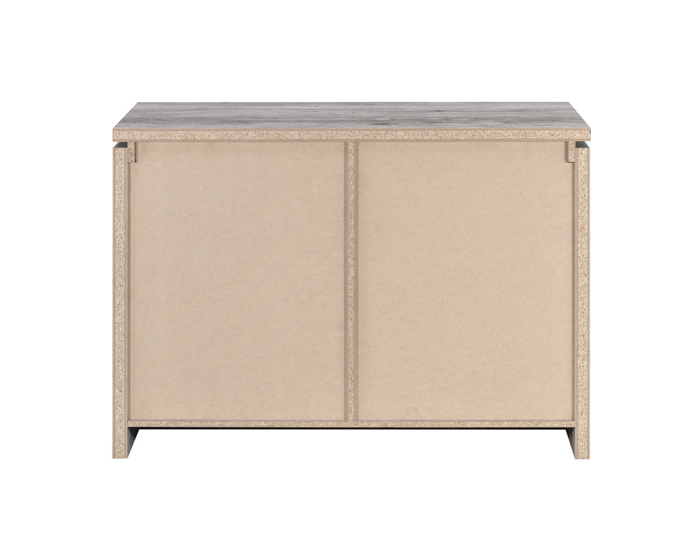 Enoch 2-door Accent Cabinet Grey Driftwood