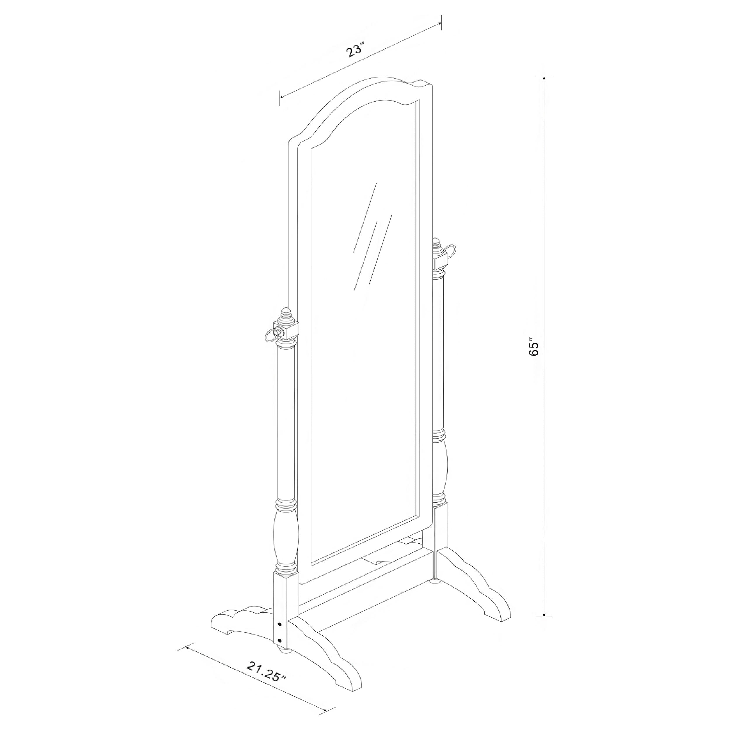 Cabot Wood Adjustable Full Length Cheval Mirror