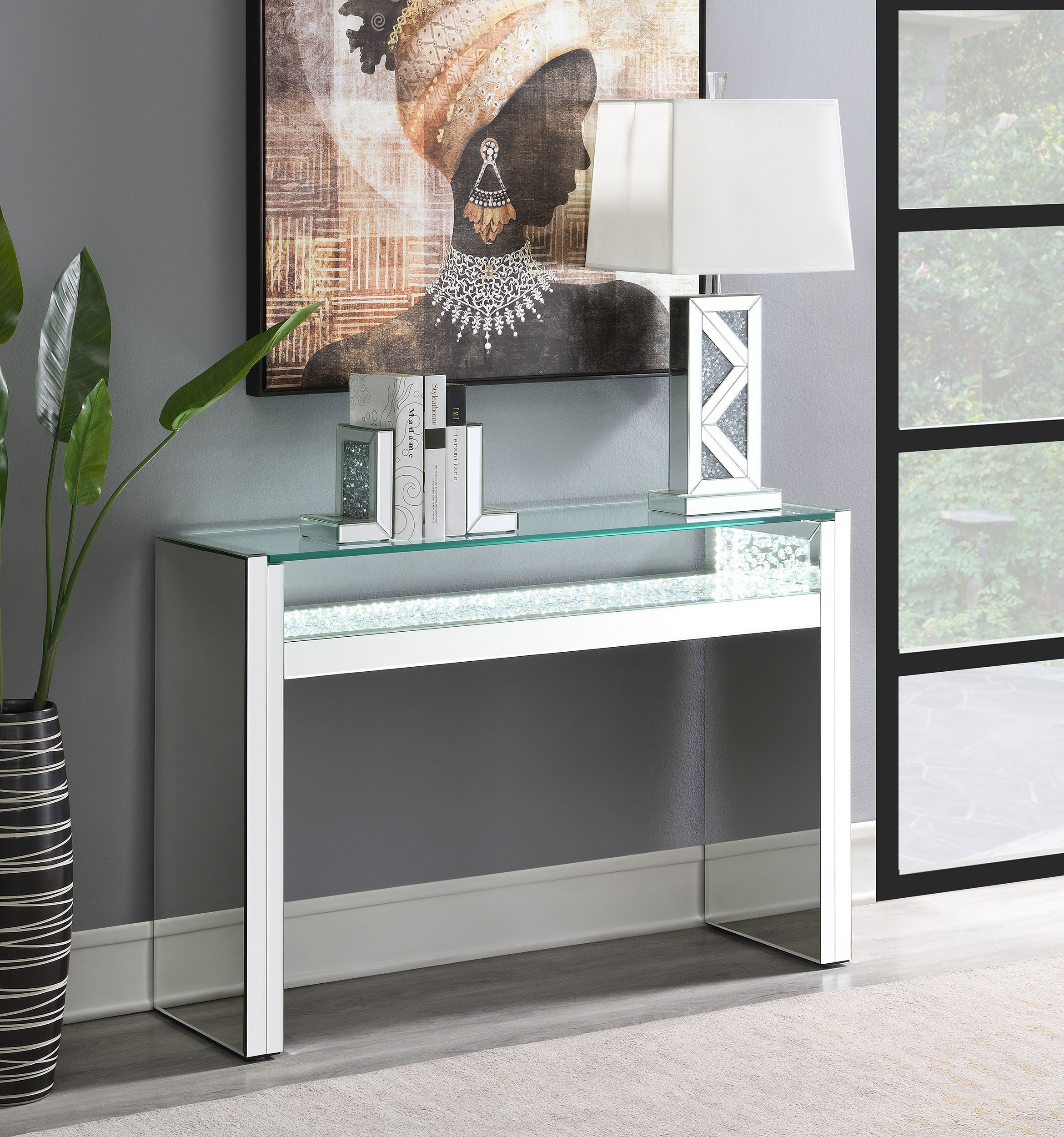 Edna 1-shelf Console Table Silver