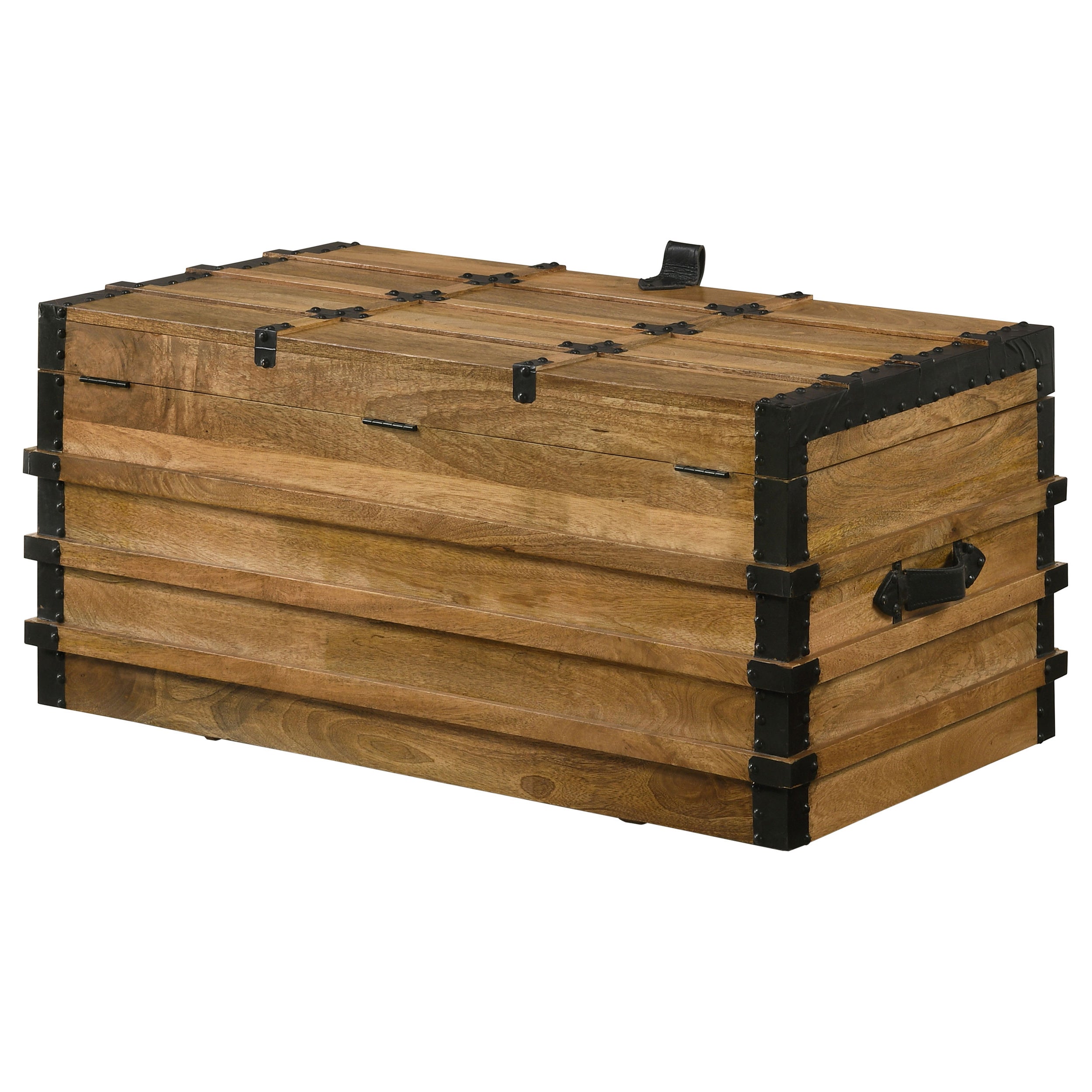 Simmons Rectangular Storage Trunk Natural and Black