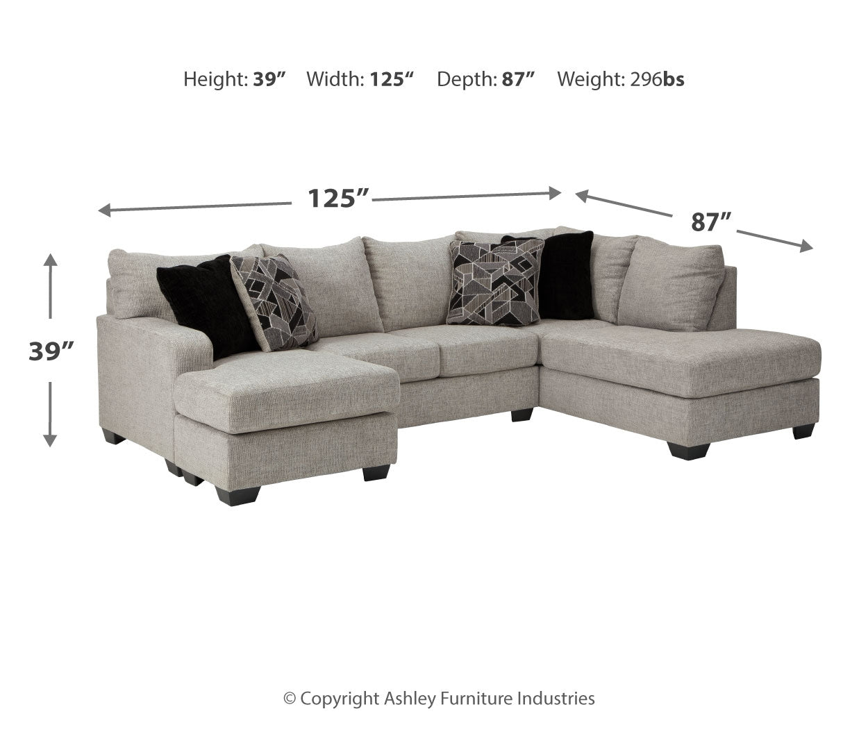 Megginson 2-Piece Sectional with Chair and Ottoman