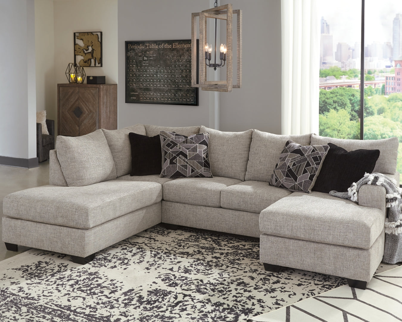 Megginson 2-Piece Sectional with Chair and Ottoman