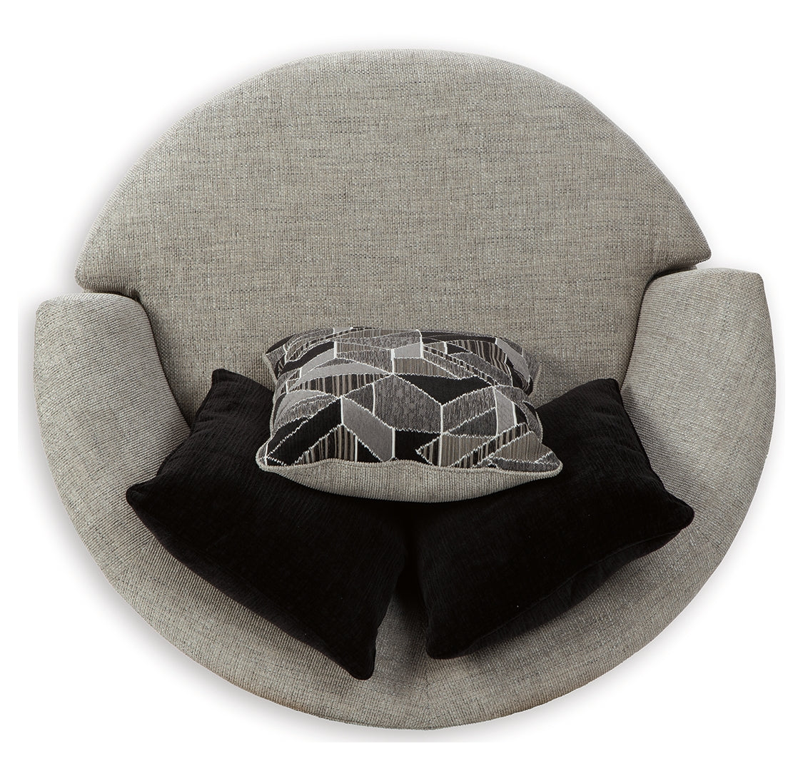 Megginson Oversized Round Swivel Chair