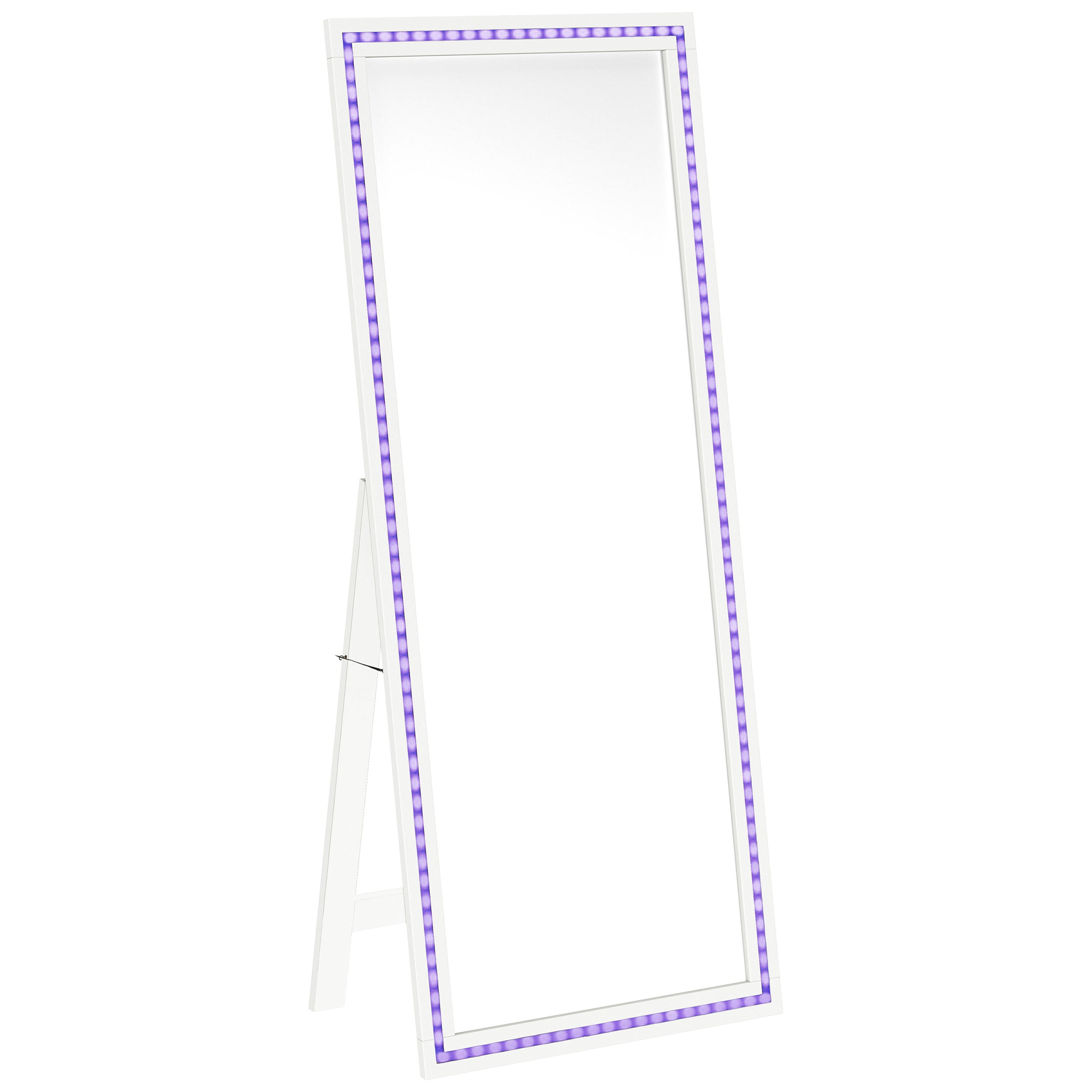 Windrose 28 x 67 Inch Tempered LED Standing Mirror