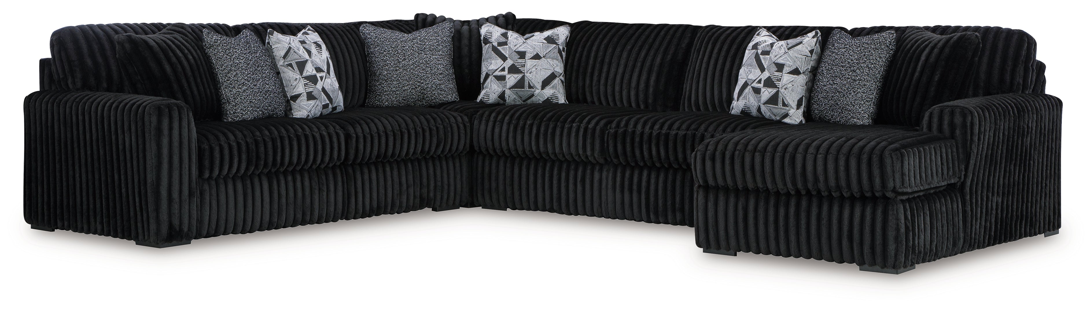 Midnight-Madness 2-Piece Sectional Sofa with Chaise