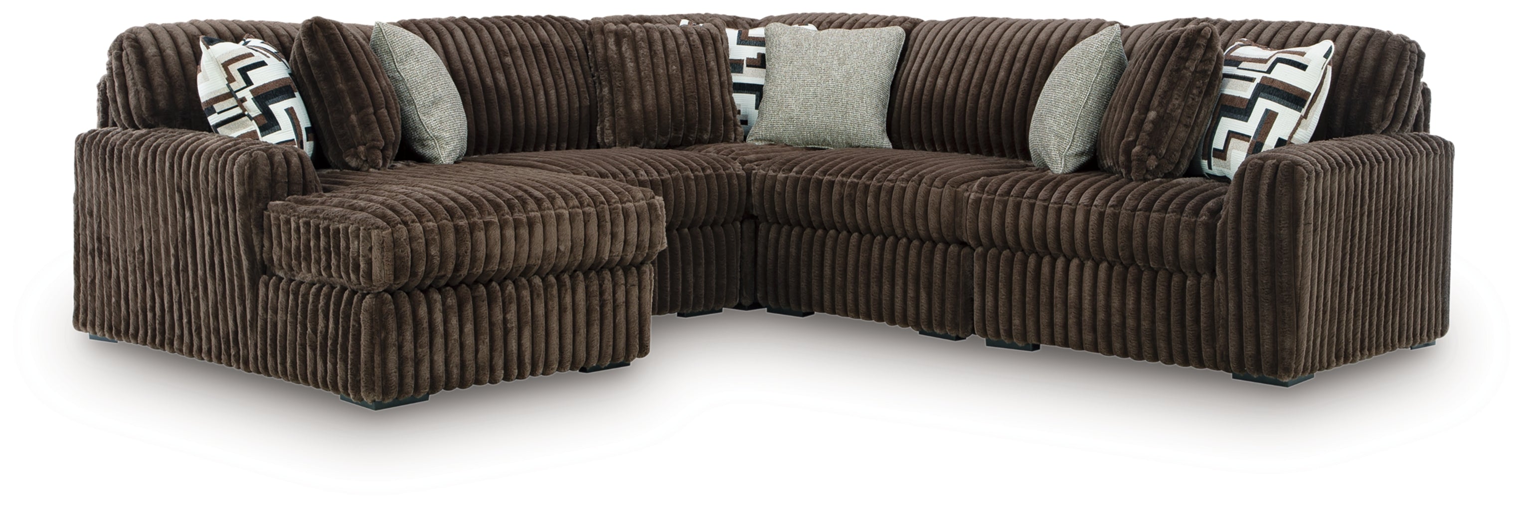 Midnight-Madness Sectional with Chaise Set