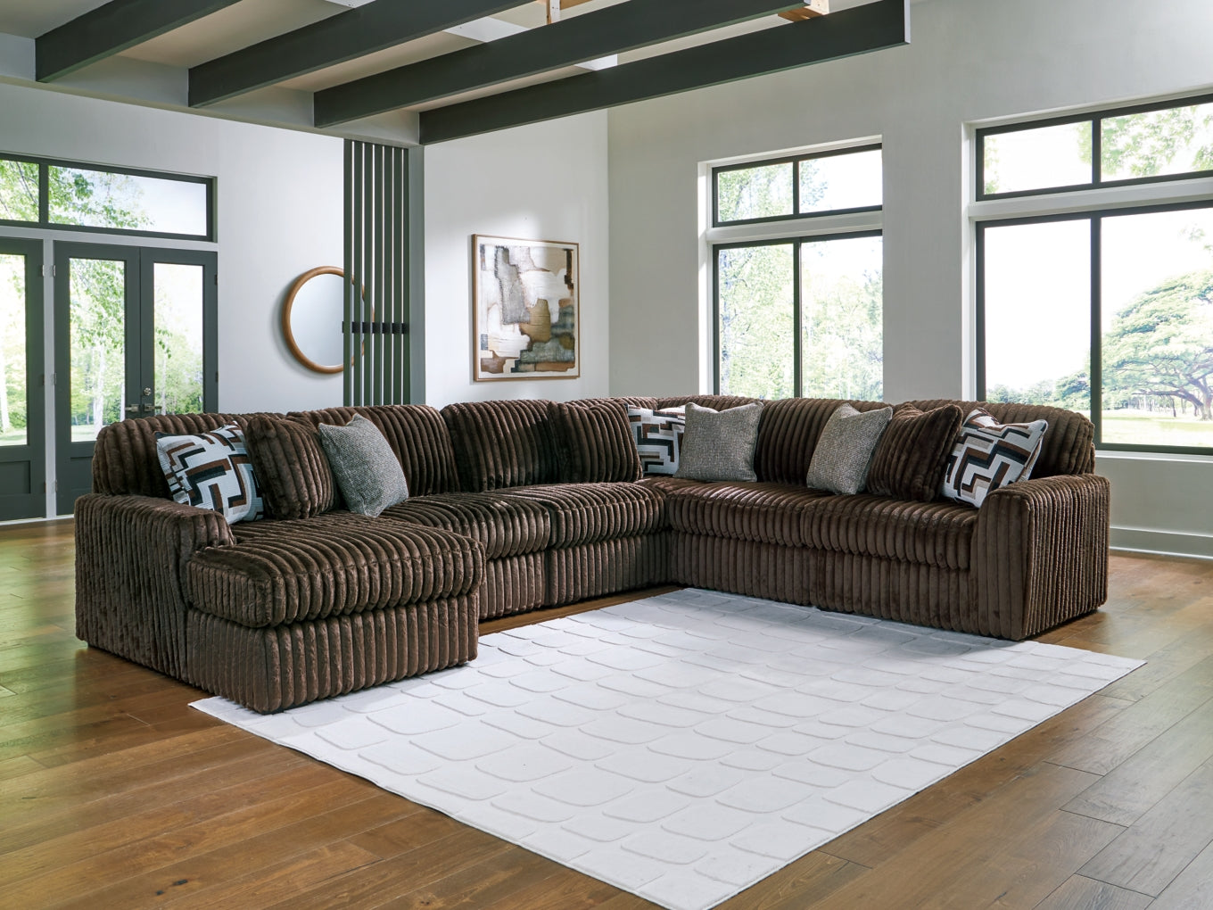 Midnight-Madness Sectional with Chaise Set