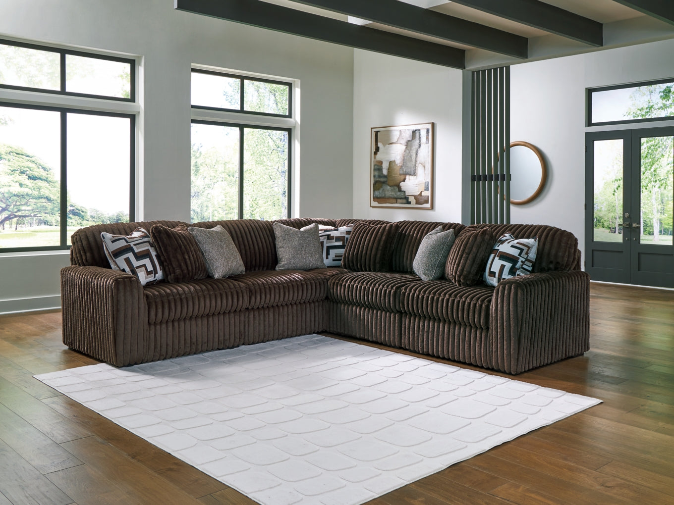 Midnight-Madness Sectional with Chaise Set