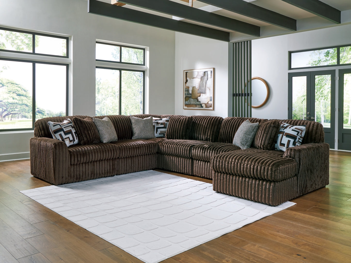 Midnight-Madness Sectional with Chaise Set