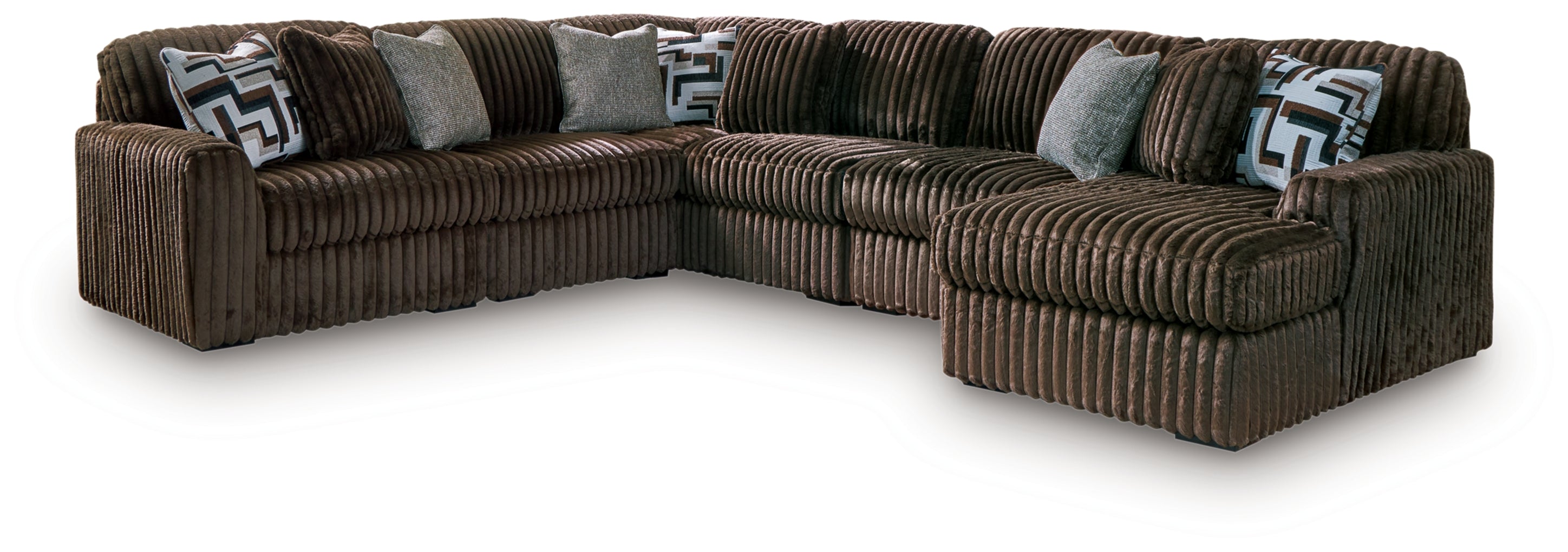 Midnight-Madness Sectional with Chaise Set