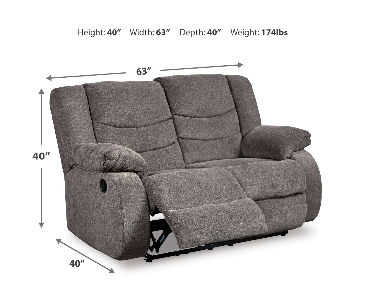 Tulen Sofa, Loveseat and Recliner