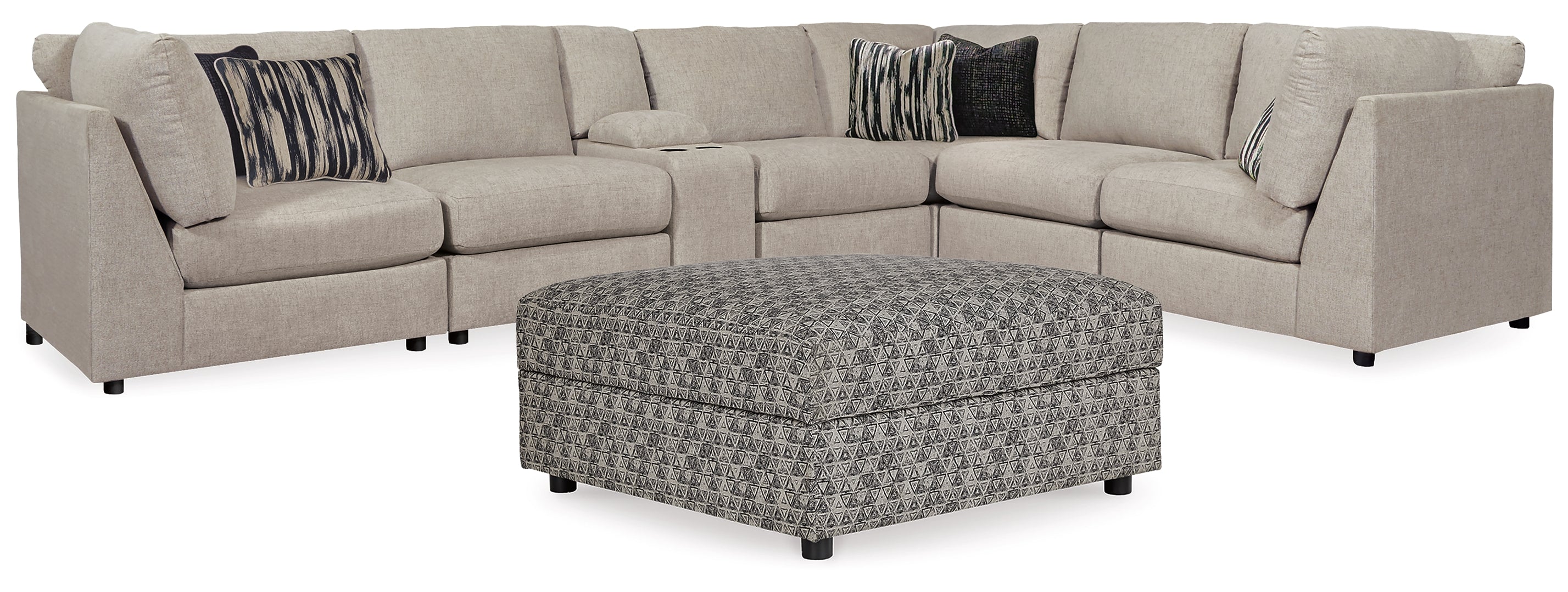 Kellway 6-Piece Sectional with Ottoman