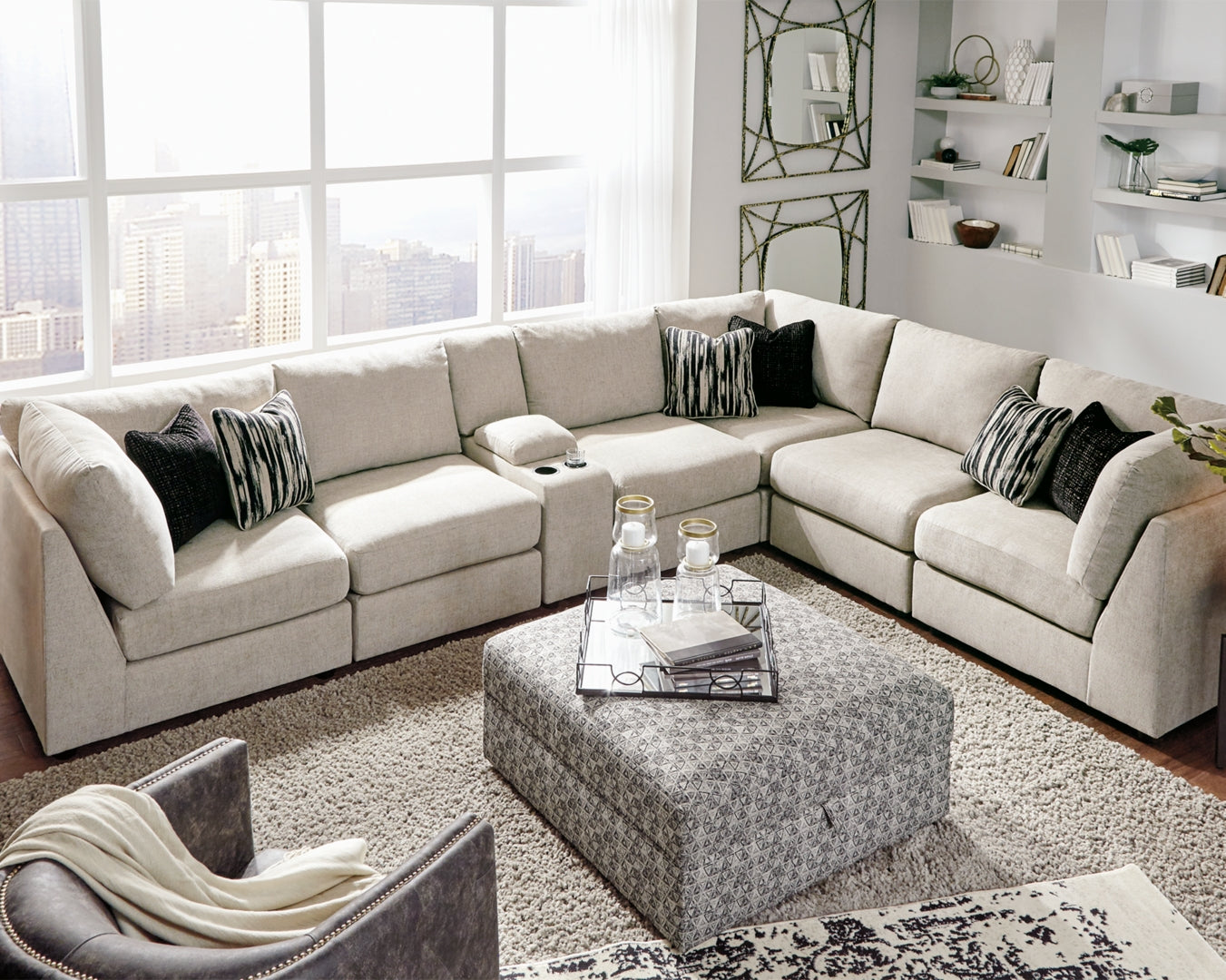 Kellway 6-Piece Sectional with Ottoman