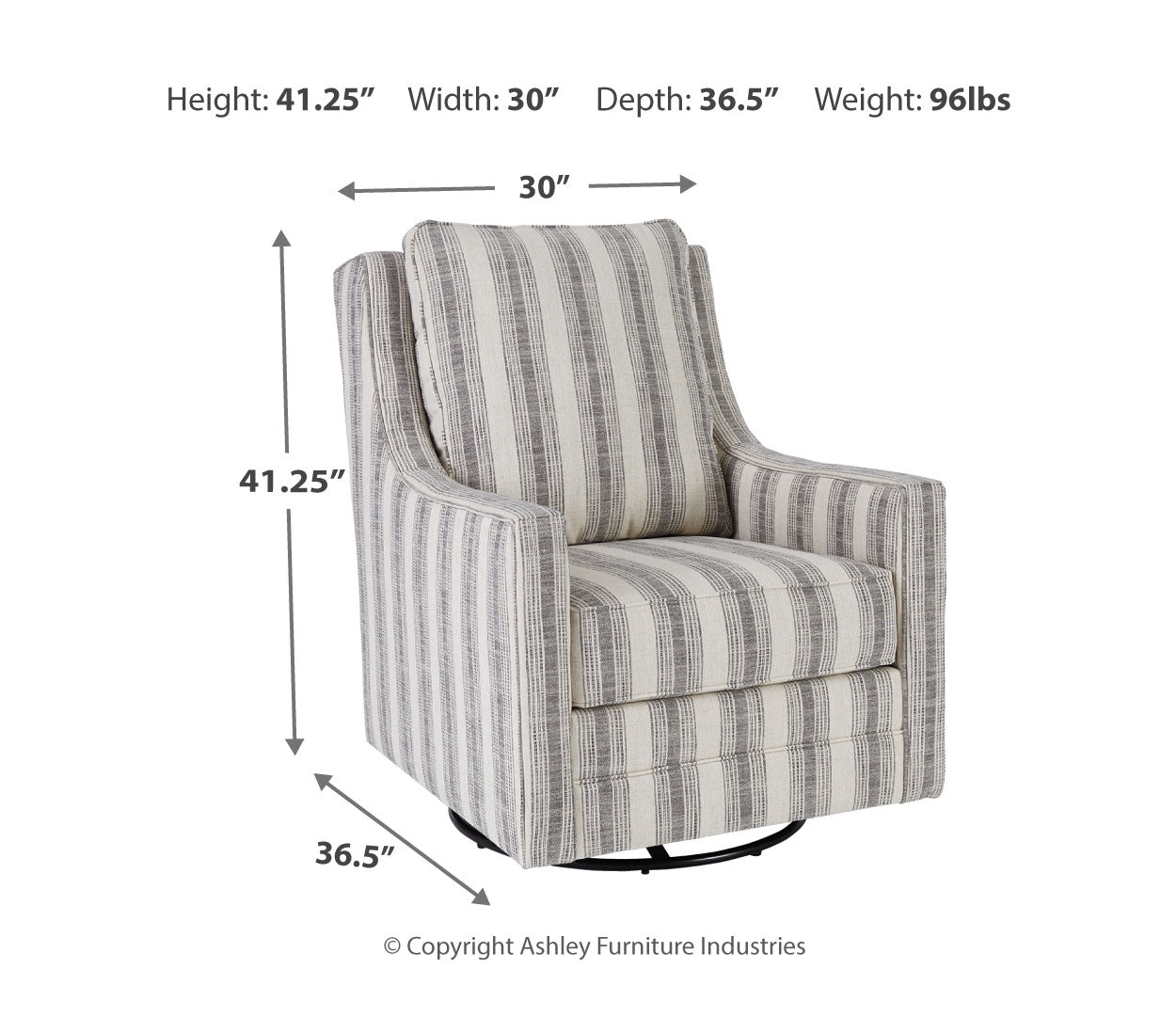 Kambria Swivel Glider Accent Chair