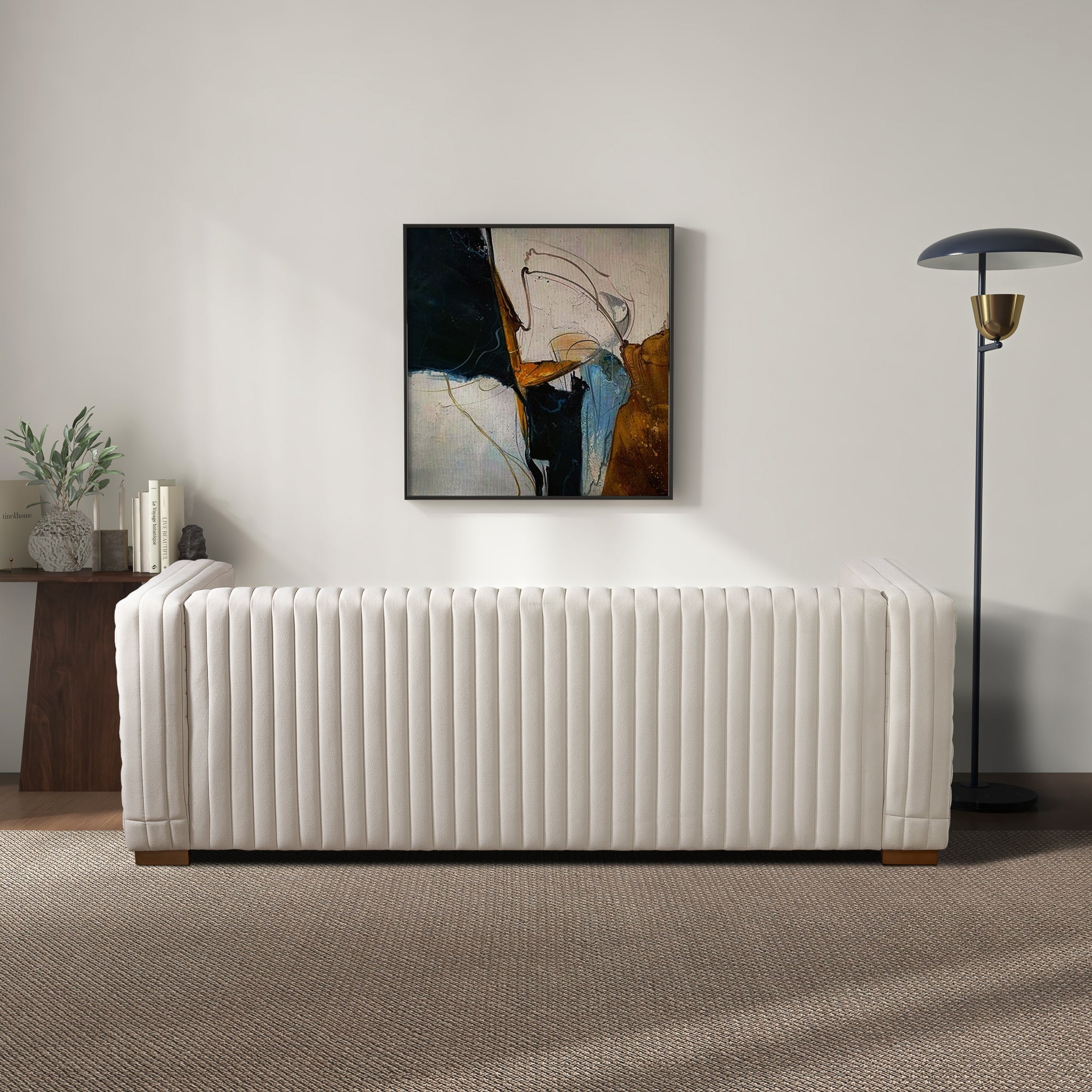 Elara Sofa - Cream Velvet