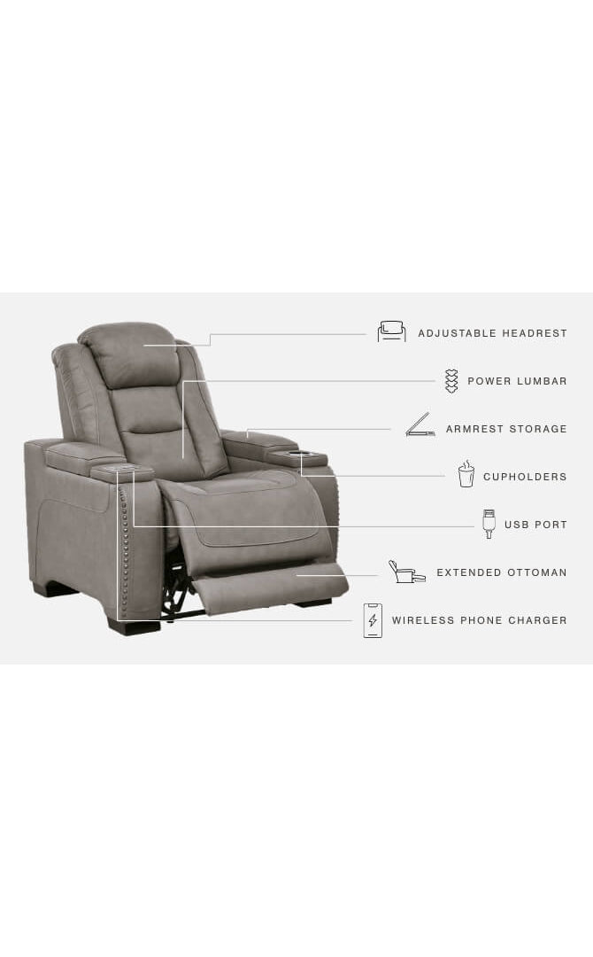 The Man-Den PWR Recliner/ADJ Headrest