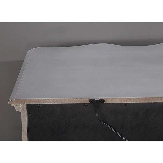 Aalok Silver/Warm Gray Eastern King Bed