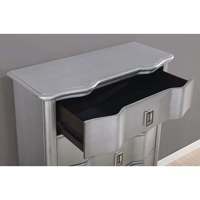 Aalok Silver/Warm Gray Queen Bed