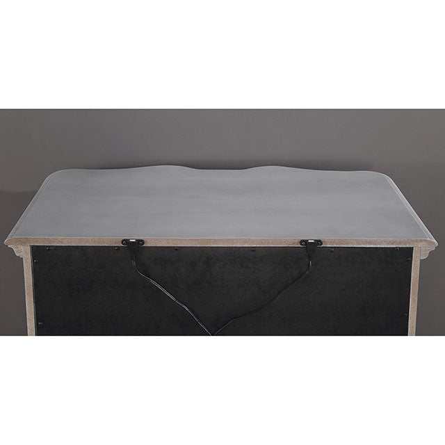 Aalok Silver/Warm Gray Queen Bed