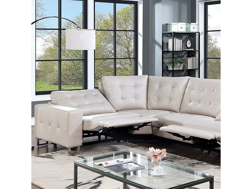 Abberton Beige Power Sectional