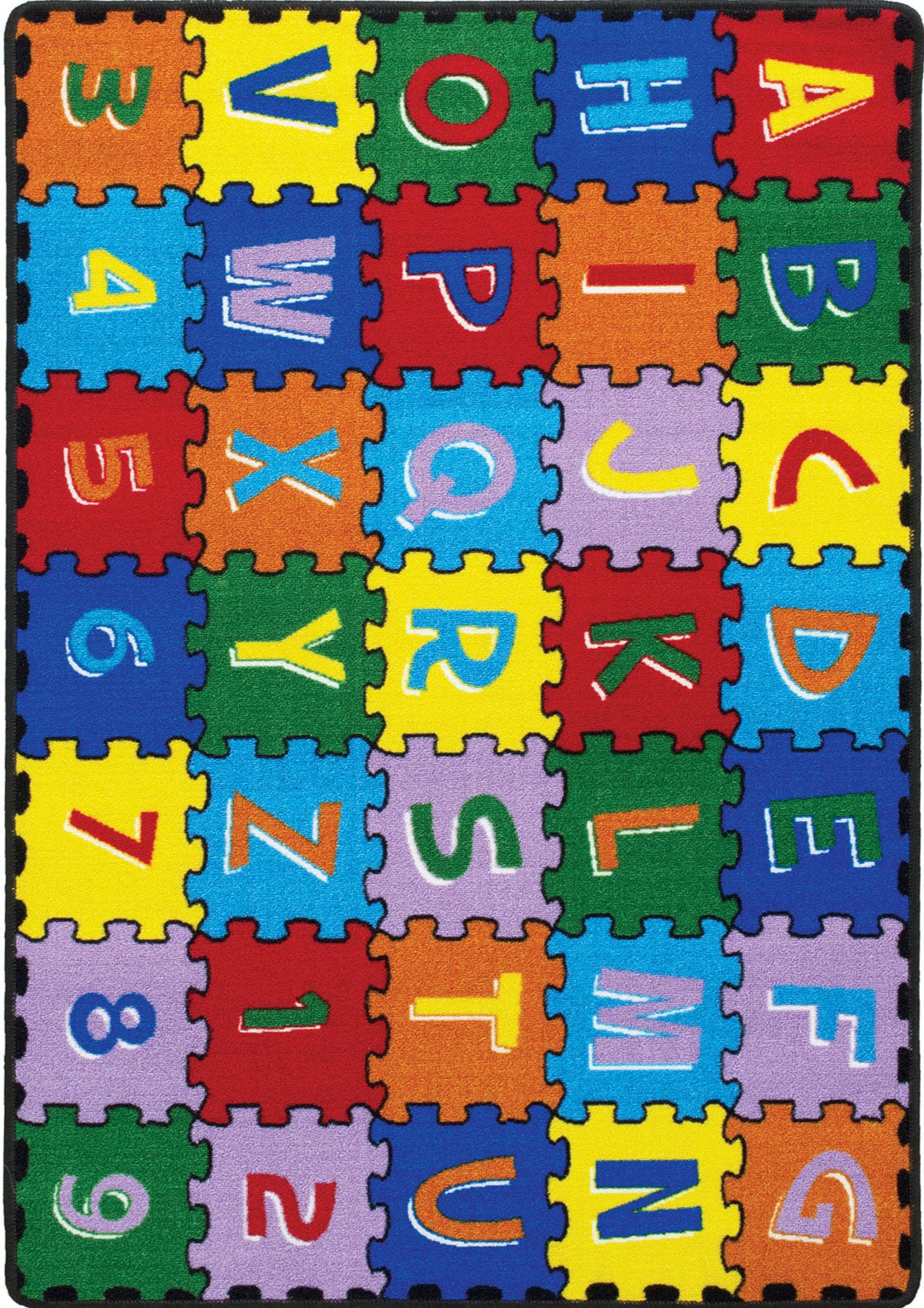 Abbey Alphabet/Multi 5' X 7' Area Rug