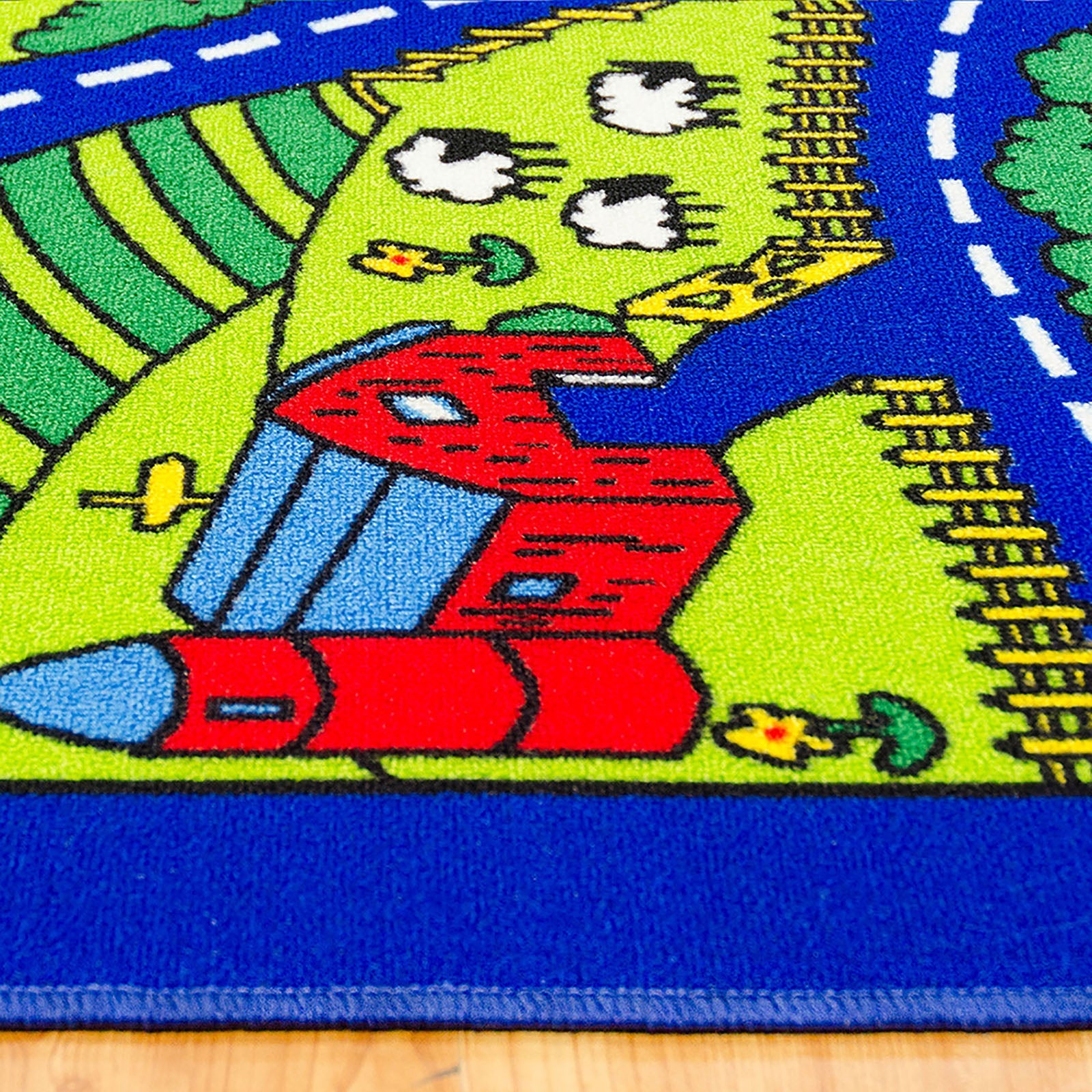 Abbey Multi Color City Road Map 5' X 8' Area Rug