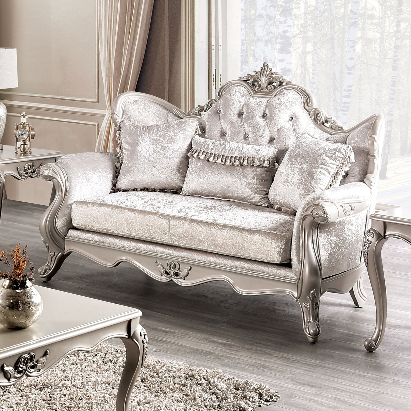 Acapulco Off-White Sofa & Loveseat