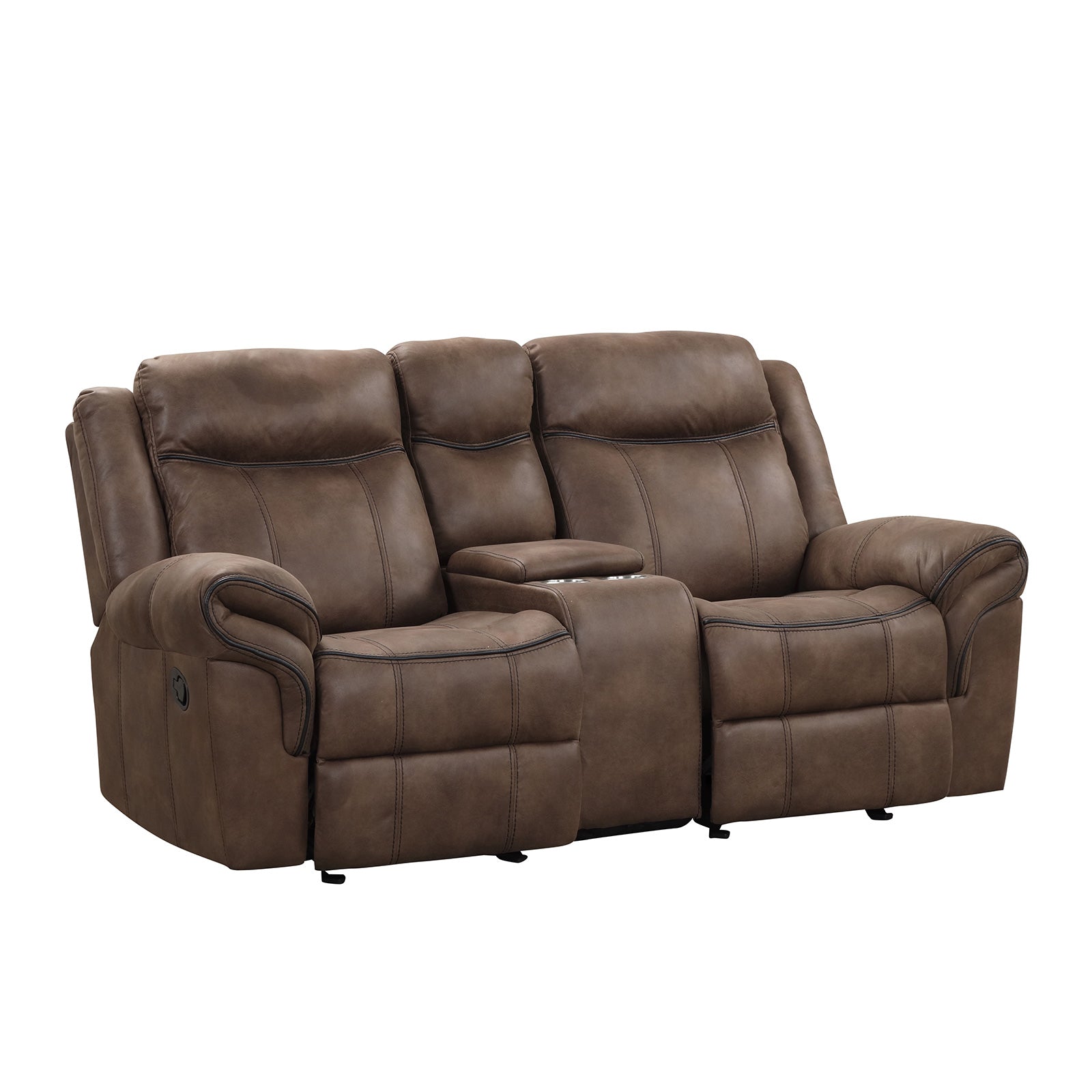 Agata Brown Sofa & Loveseat & Chair