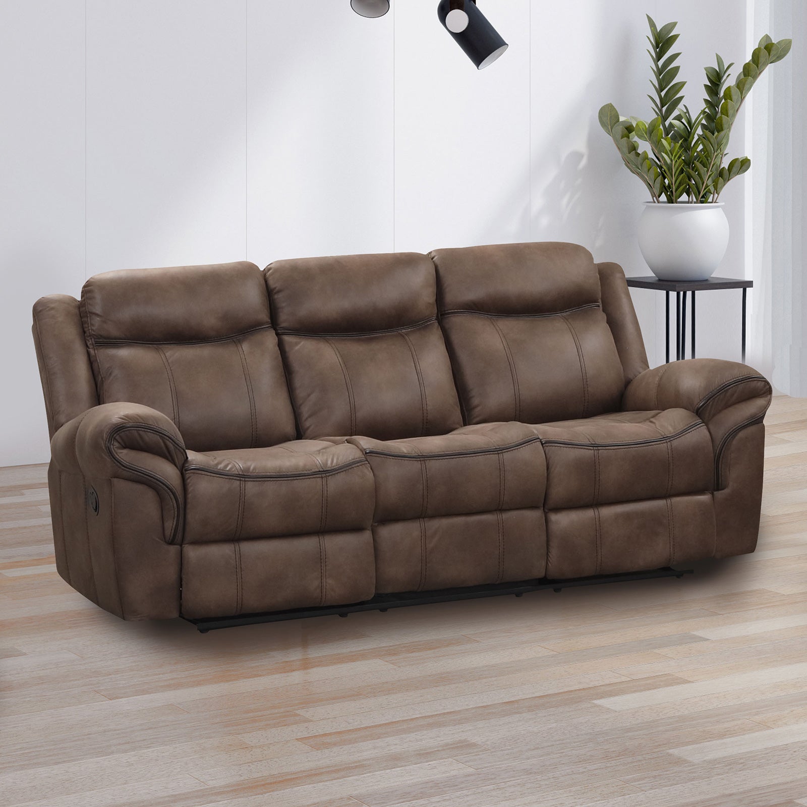 Agata Brown Sofa & Loveseat & Chair
