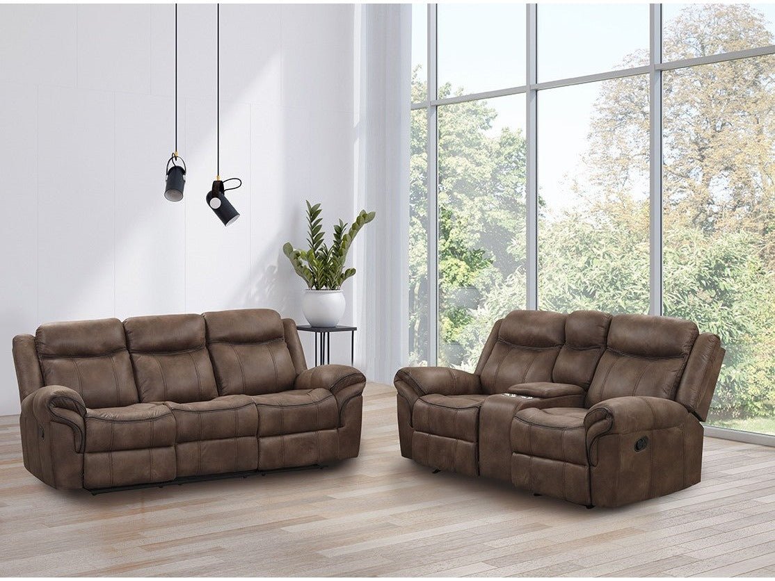 Agata Brown Sofa & Loveseat