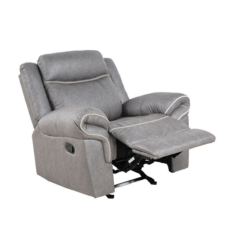 Agata Warm Gray Glider Recliner