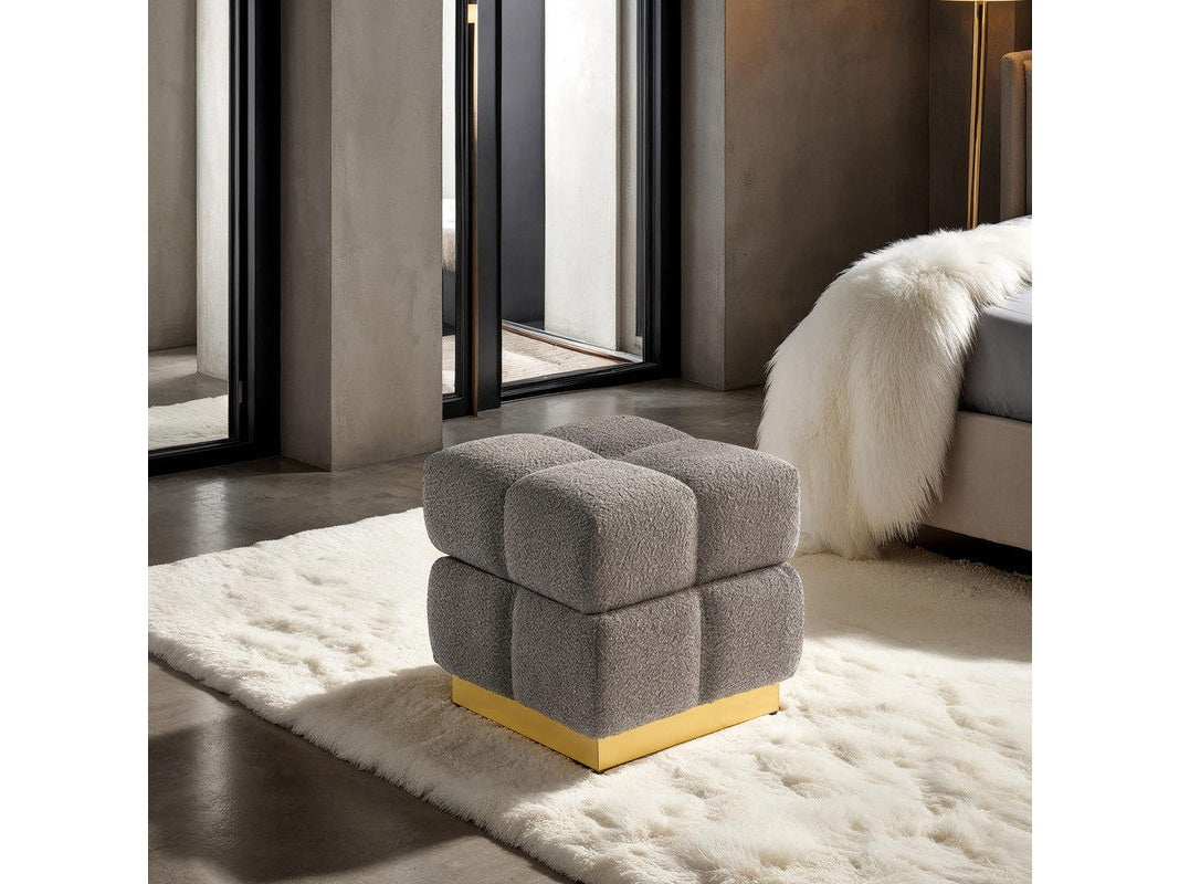 Aileen Charcoal Storage Stool