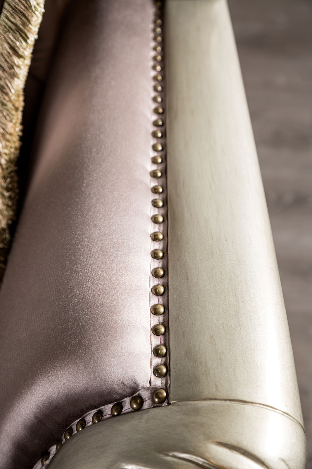 Albacete Champagne & Purple Velvet Sofa