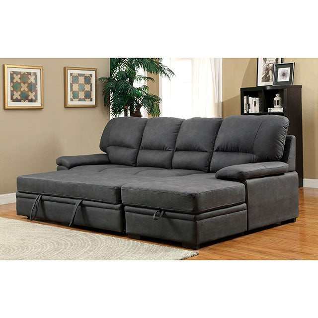 Alcester Graphite Sectional w/ Sleeper