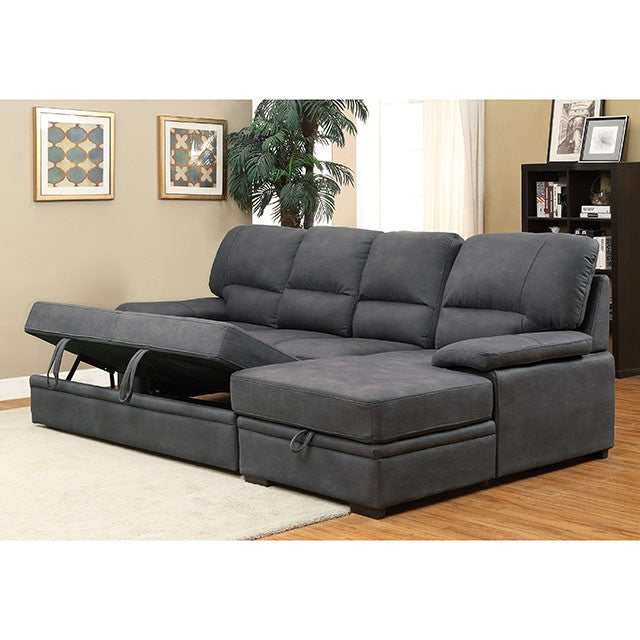 Alcester Graphite Sectional w/ Sleeper