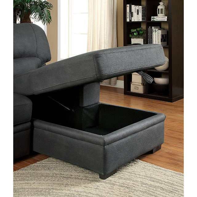 Alcester Graphite Sectional w/ Sleeper