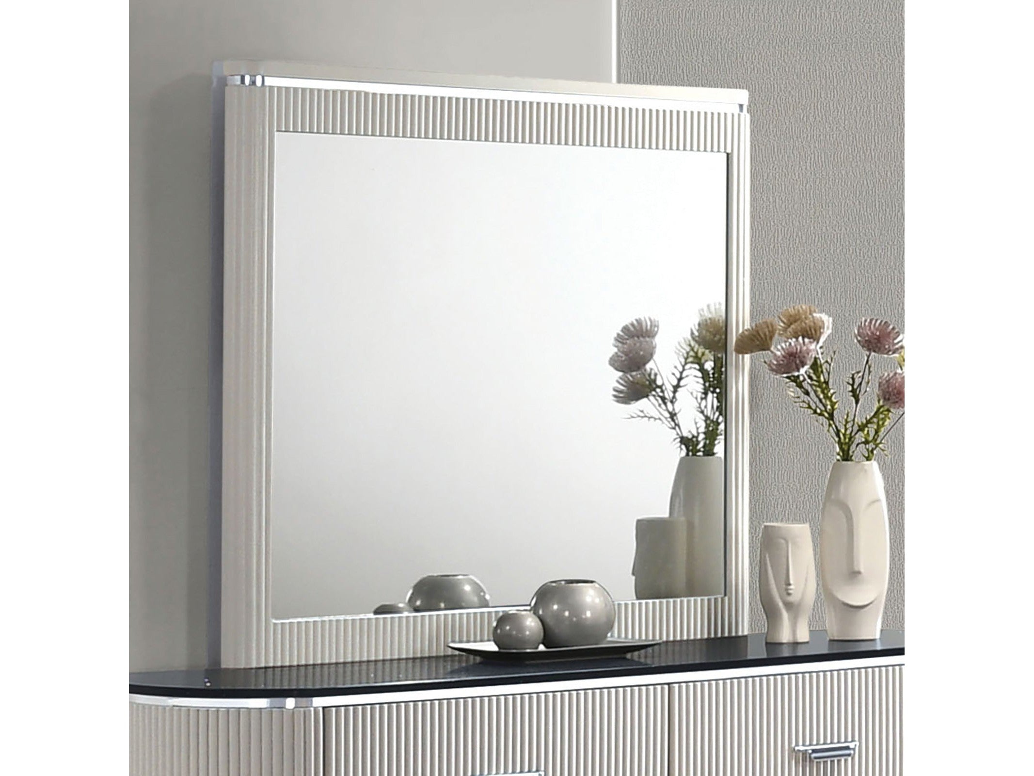 Aldgate Light Gray Mirror